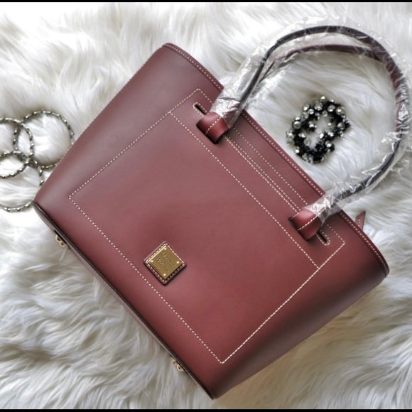 Dooney & Burke Burgundy Tote Bag - Picture 1 of 5